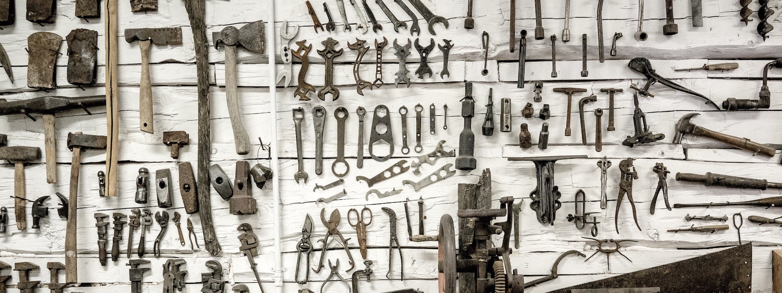 antique tool wall